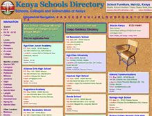 Tablet Screenshot of kenya-schools.com